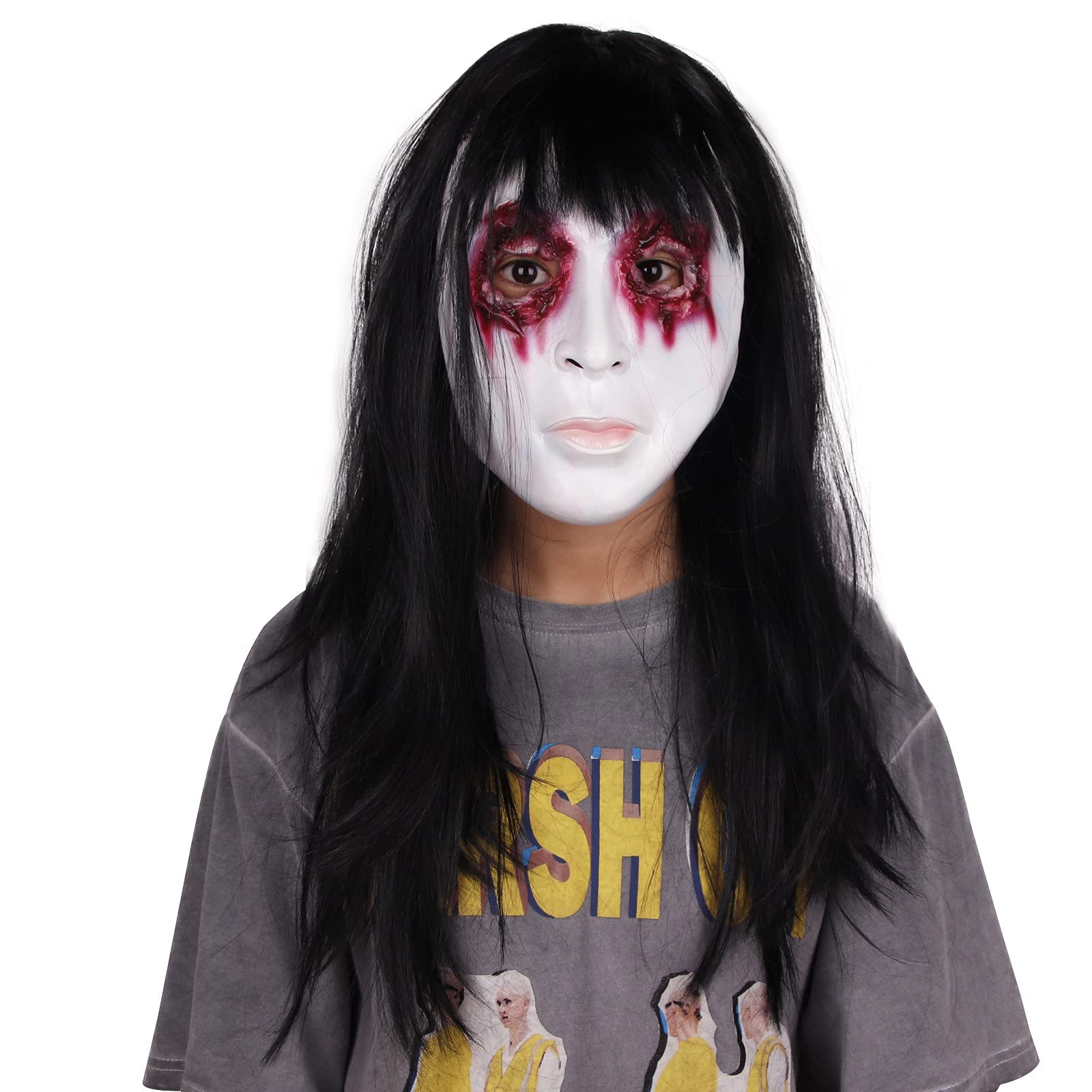 Scary Halloween Zombie Mask - Bloody Latex Horror Mask for Cosplay, Costume Parties & Halloween Props - Perfect for Trick or Treat, Haunted Houses & Spooky Events