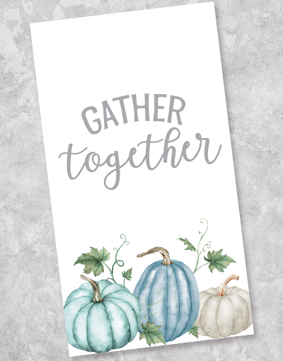 Premium 40-Pack Gather Together Guest Towel Napkins - Soft & Absorbent Disposable Paper Napkins for Parties, Weddings & Special Events