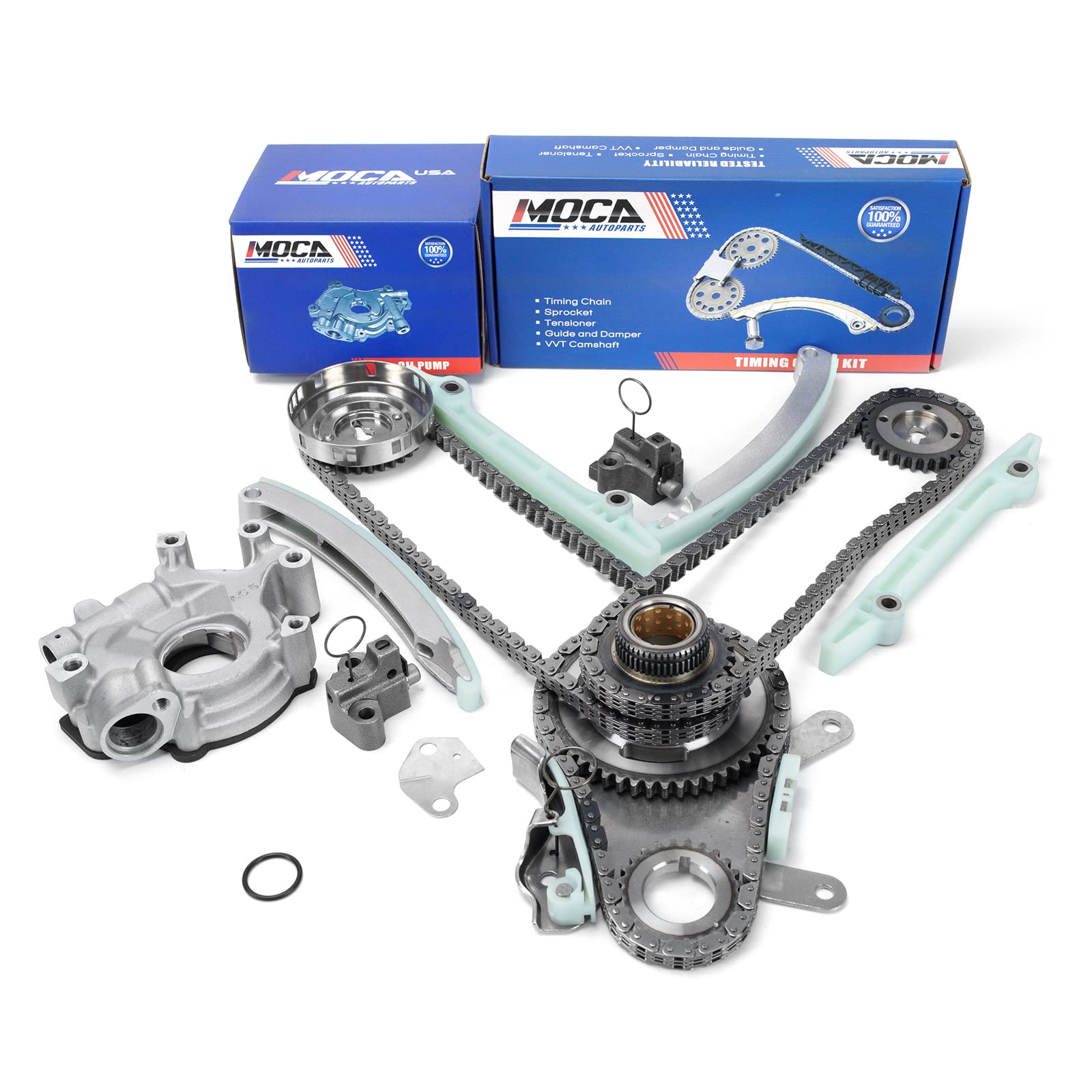 MOCA Timing Chain Kit & Oil Pump Replacement for 2003-2007 Dodge Dakota, 2003-2007 Dodge Ram 1500, 2003-2008 Dodge Durango 4.7L V8 SOHC Engine - NGC Design Only | Perfect for Engine Repair & Maintenance