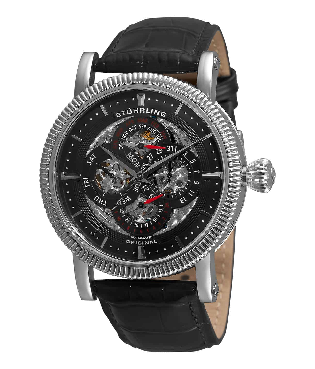 Grand Symphony 150D Automatic 46mm Classic Men's Watch - Luxury Stainless Steel Dress Watch for Business, Formal Occasions & Everyday Wear