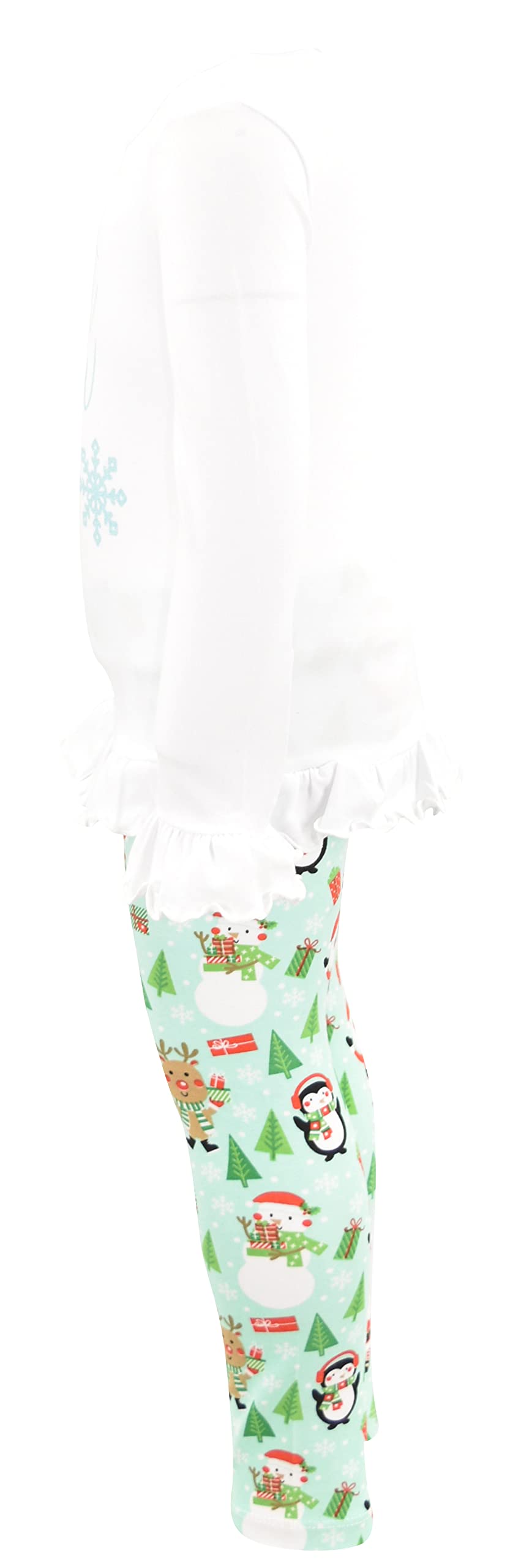 Girls 2-Piece Leggings Outfit with Ruffle Waist - Toddler Clothes Set for Playtime
