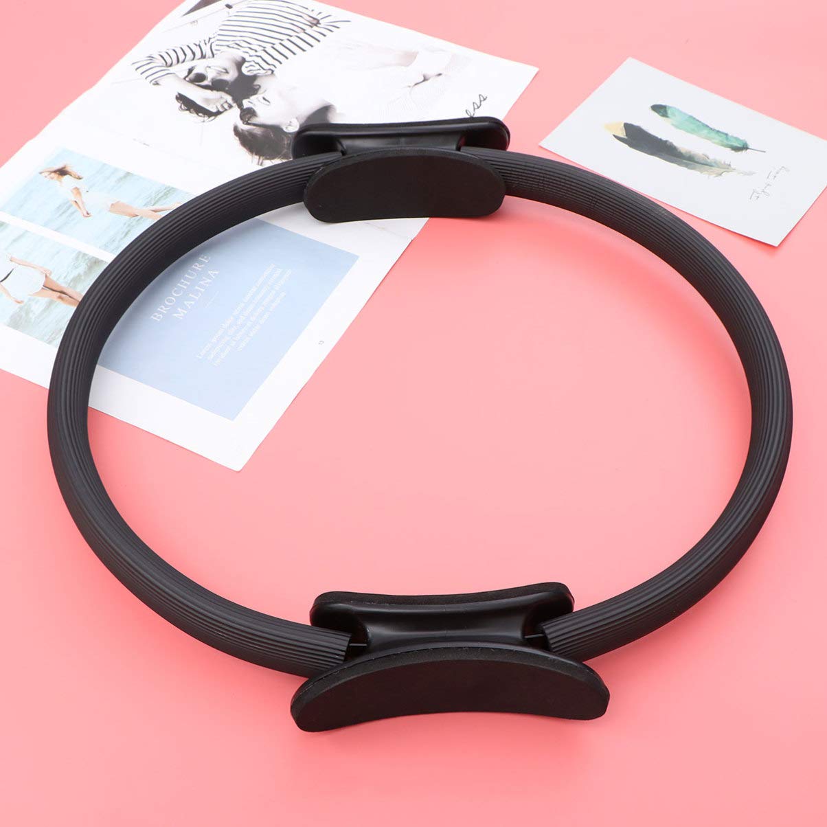 Garneck Pilates Ring - Purple Fitness Circle for Full Body Workout, Resistance Training & Home Exercise - Perfect for Yoga, Pilates & Toning at Home or Gym