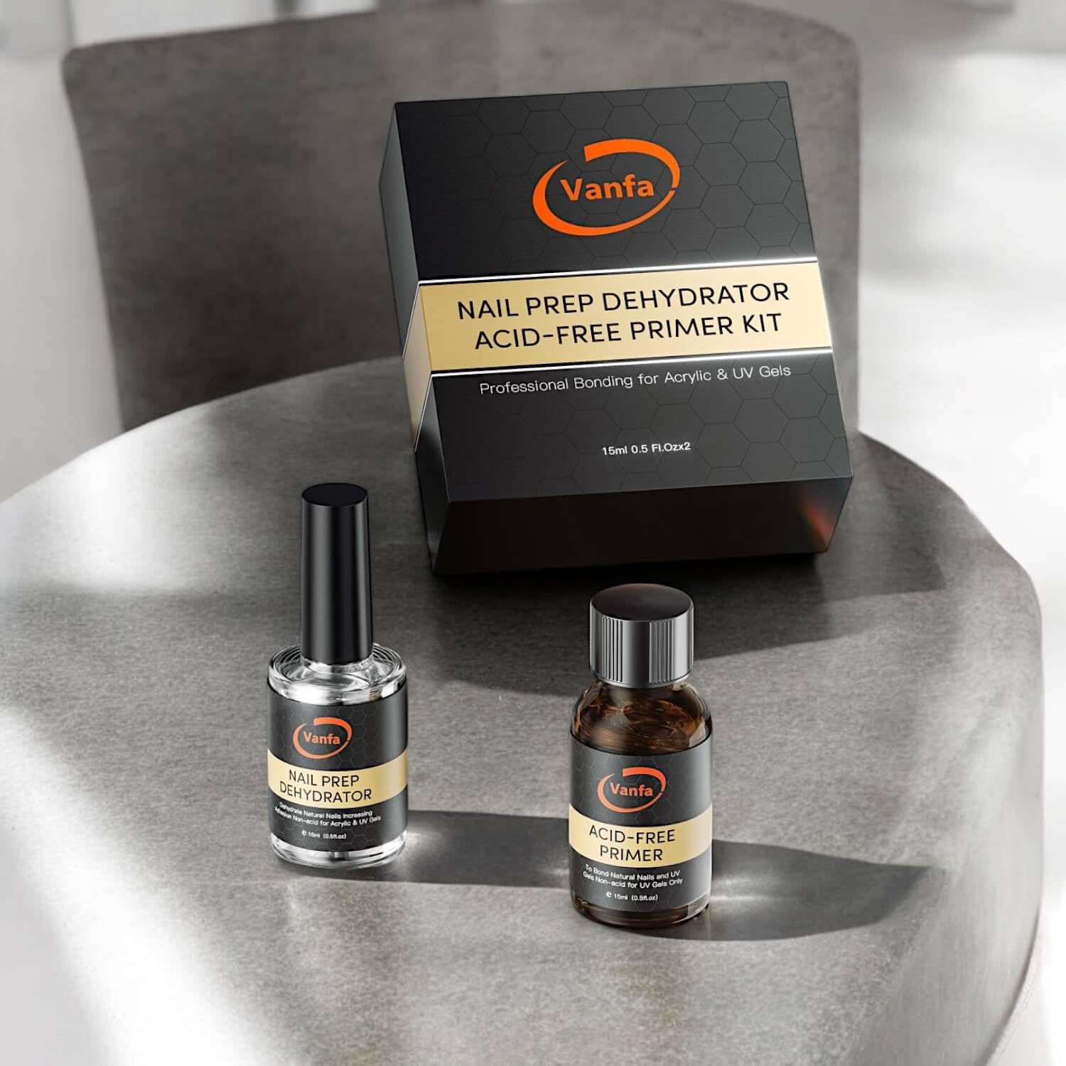 Best Nail Primer & Dehydrator for Acrylic Powder & Gel Polish - Prep Nails for Long-Lasting Manicures & Salon-Quality Results