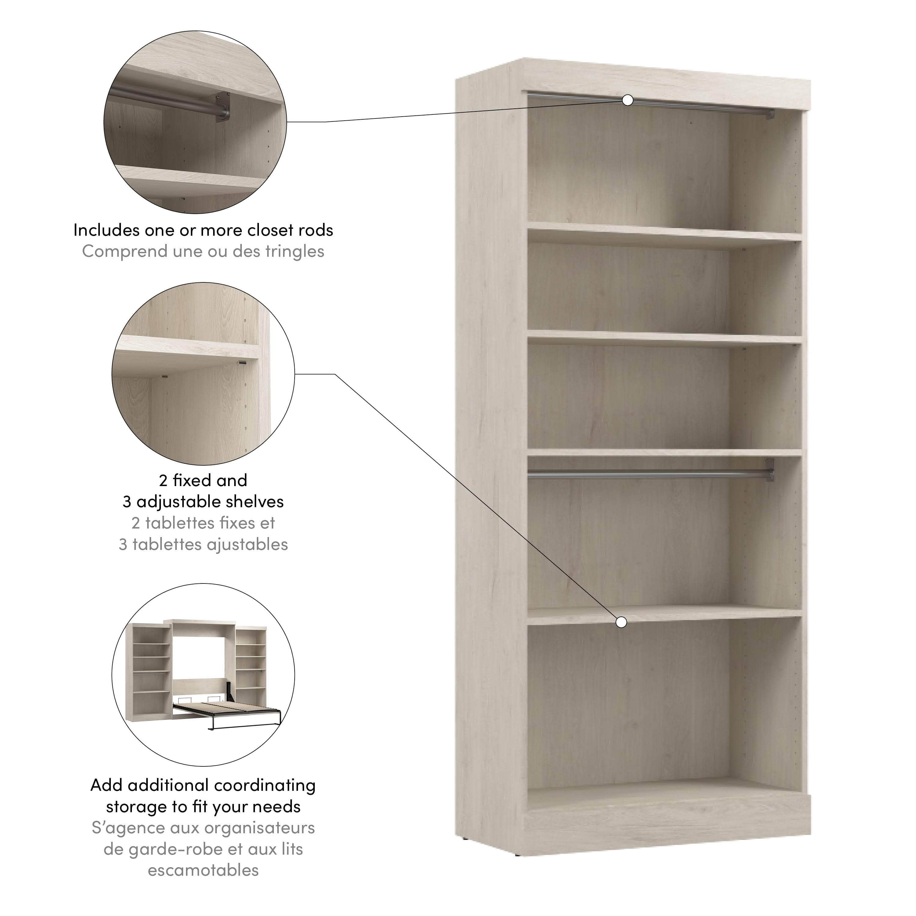 Pur 36 Closet Organizer Storage Unit - 7 Color Options for Bedroom, Closet & Home Organization
