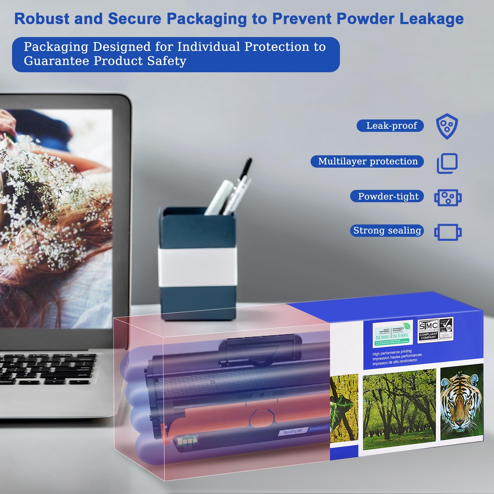3-Pack Samsung MLT-D115L Toner Cartridge - High Yield, Compatible with Xpress Printers for Office & Home Use