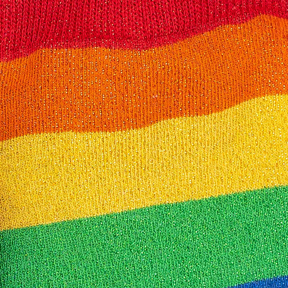 Radiant Rainbow Crew Socks for Women - Fun & Colorful Knee-High Socks - Perfect for Everyday Wear, Gifts & Fashion Outfits