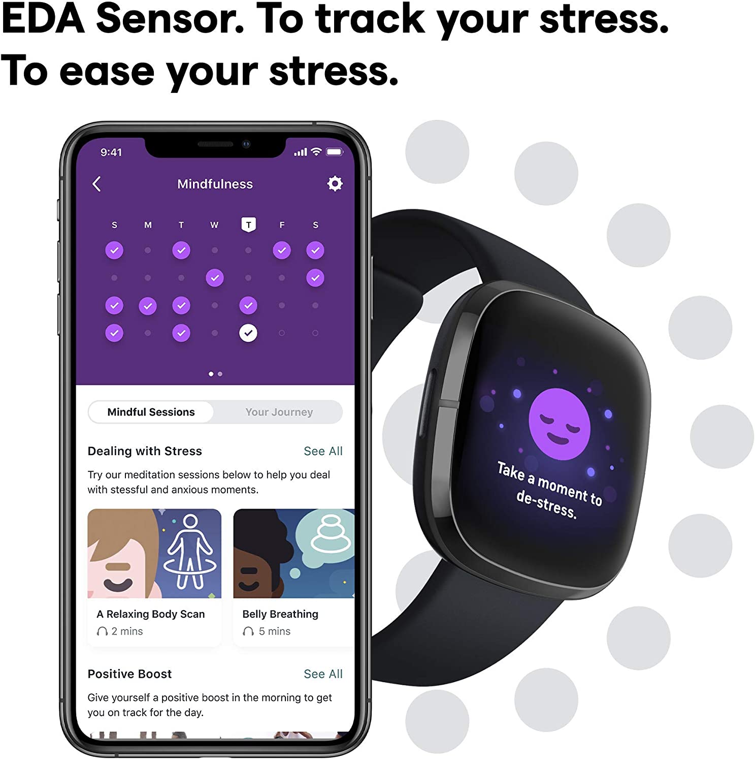 Fitbit Sense Advanced Health & Fitness Smartwatch with ECG, Stress Sensor, Heart Rate & SpO2 Monitor - Carbon/Graphite (Renewed Like New) | Track Workouts, Sleep & Daily Activity for Active Lifestyle