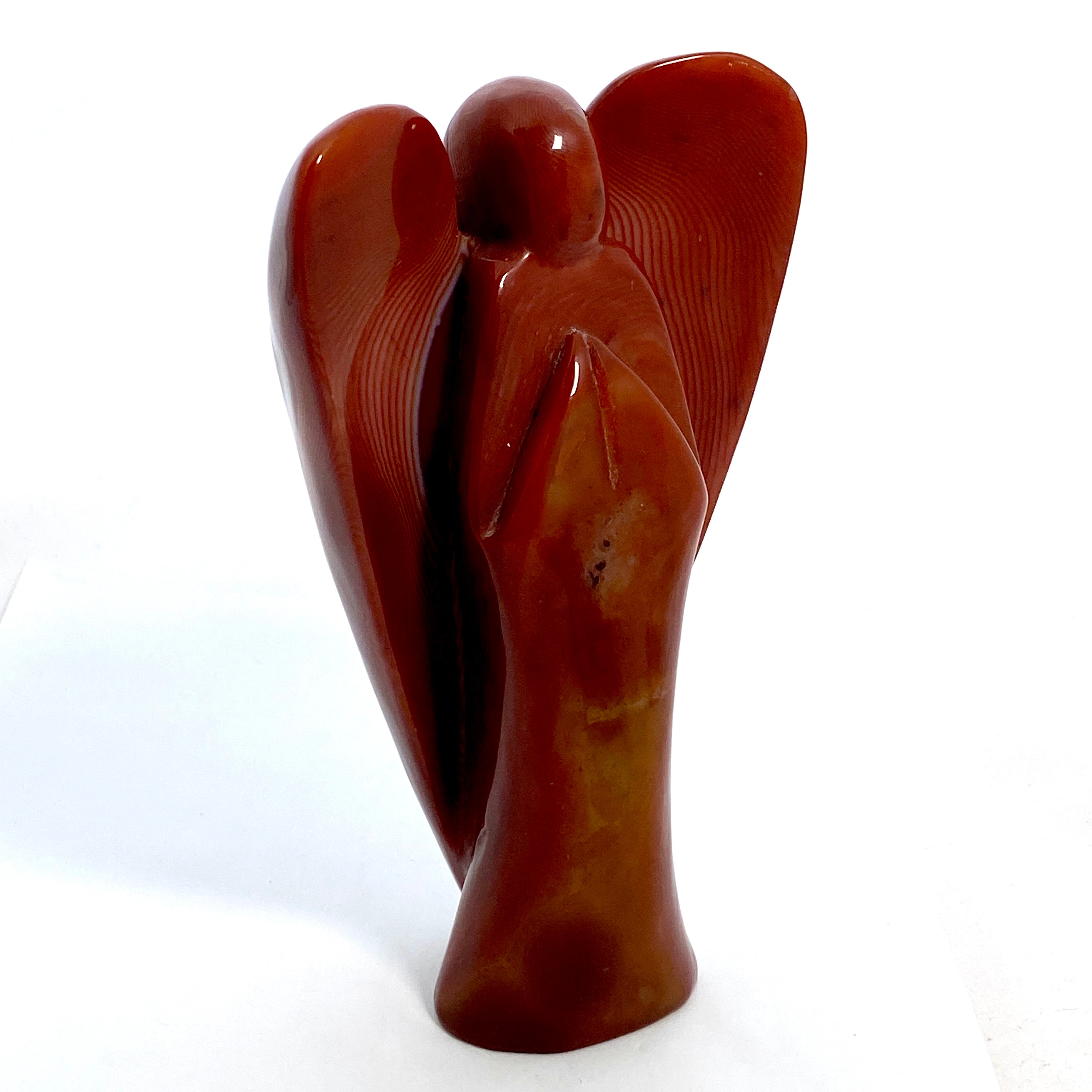Red Sardonyx Angel RSA 01 Pendant - Genuine Gemstone Jewelry for Women, Elegant Necklace Gift for Birthday & Anniversary - Perfect for Special Occasions & Everyday Wear