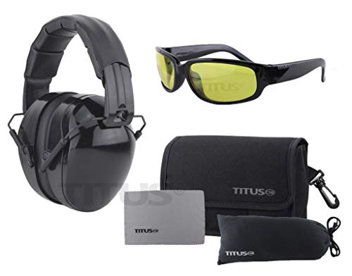 G1 - Black Frame, Yellow Lens, No Logo, Leatherette With Pouch