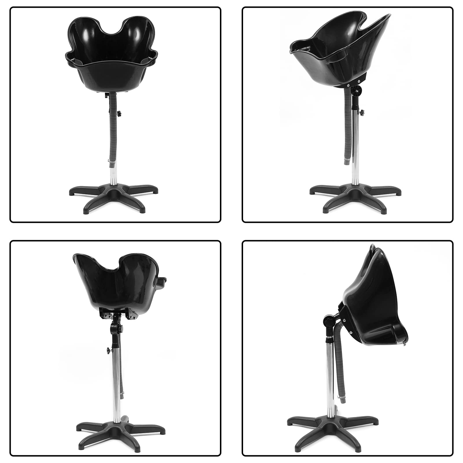 Adjustable Portable Shampoo Bowl - Salon-Grade Hair Washing Basin with Drain for Home & Professional Use | Perfect for Hair Salons, Spas, and At-Home Hair Treatments