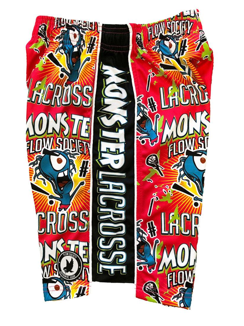 Men's Lacrosse Monster Attack Shorts - Lightweight & Breathable for Lacrosse, Training & Casual Wear
