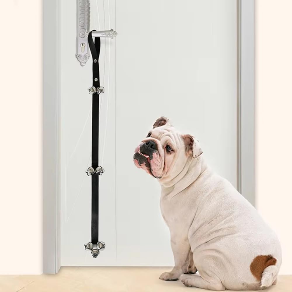 Weimostar Adjustable Dog Door Bell - 7 Extra Loud Bells for XS to Large Dogs, Hot Pink Puppy Training Bell for Potty & Outdoor Use - Perfect for Housebreaking & Pet Communication