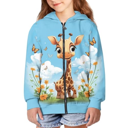 Giraffe Butterfly Blue