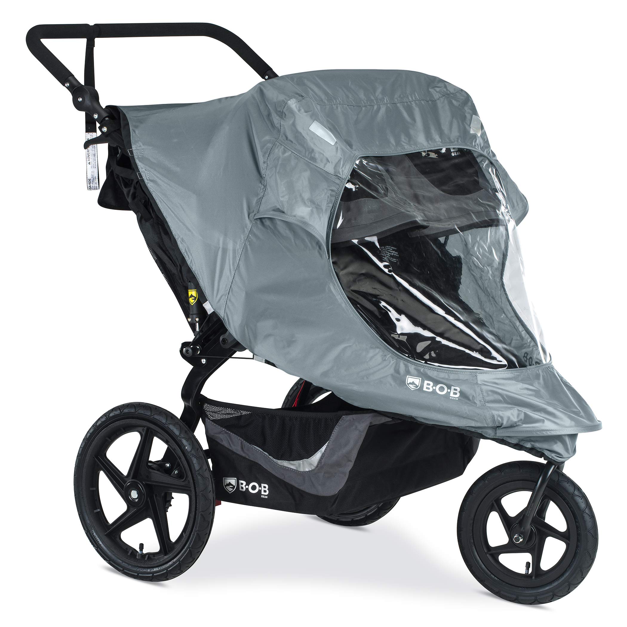 BOB Gear Duallie Swivel Wheel Stroller Weather Shield - Waterproof & Windproof Cover with Ventilation for All-Weather Protection | Easy Installation for Double Jogging Strollers | Perfect for Rainy Days, Sunny Outings & Outdoor Adventures