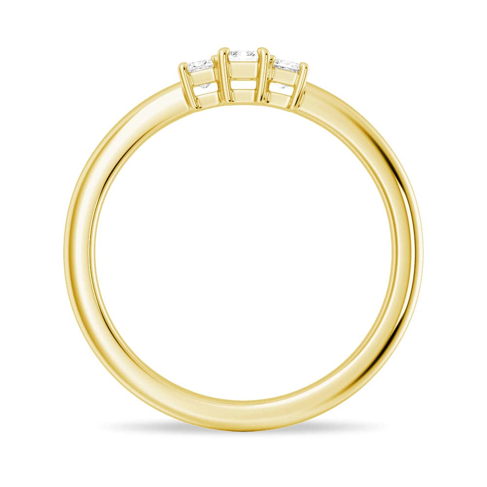 True Love Emerald Cut Lab Grown Diamond Promise Ring - 1 Carat Engagement Band for Women, Ethical & Conflict-Free - Perfect for Anniversaries, Proposals & Special Occasions