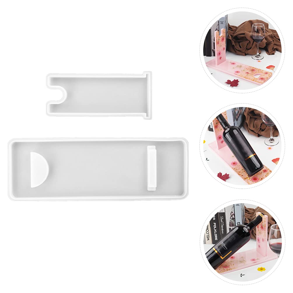 EXCEART 1 Set Wine Rack Silicone Mold - DIY Resin Casting Mold for Wine Glass Holder, White Frame - Perfect for Home Bar Decor, Wedding Gifts & Craft Projects