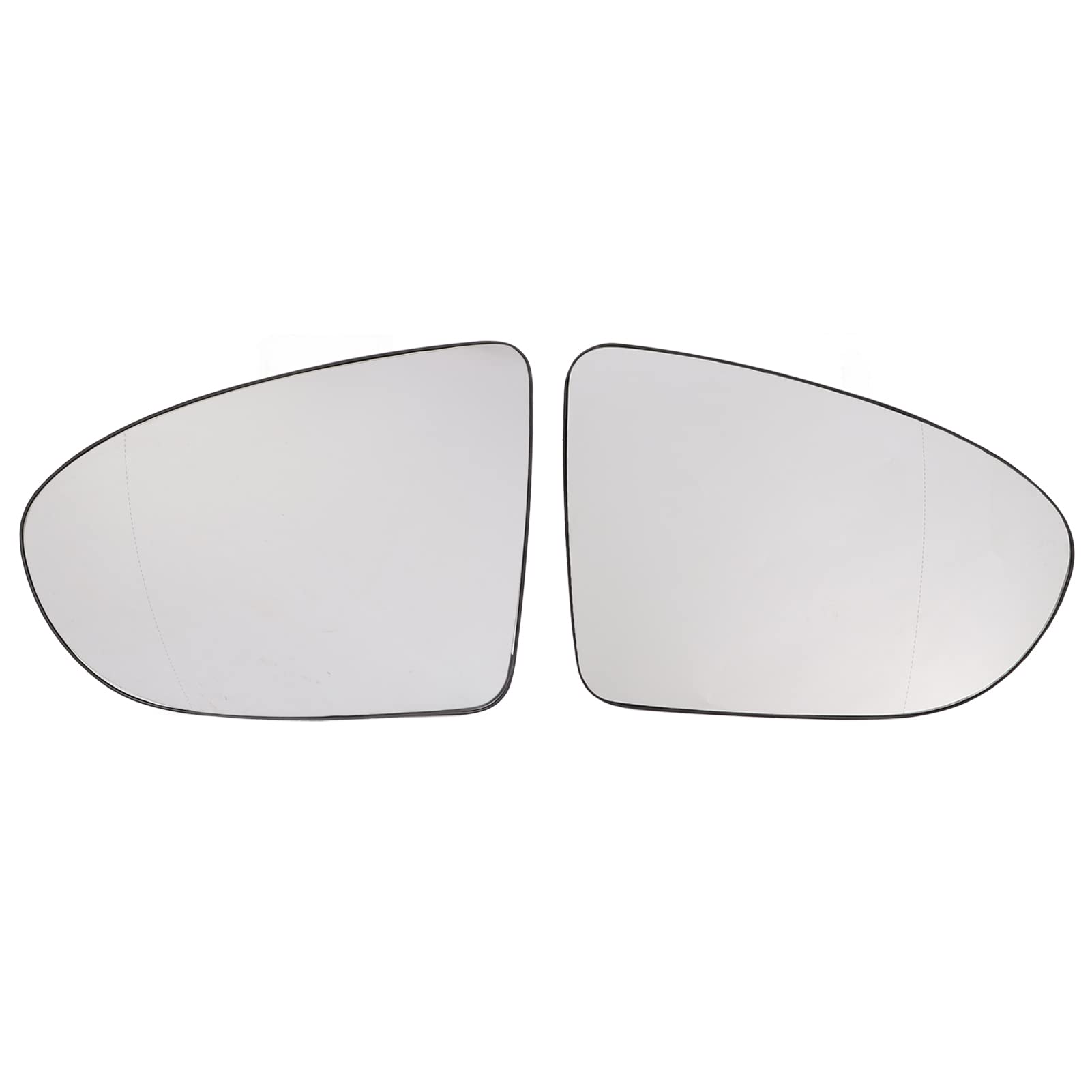 Qiilu Heated Side Mirror Replacement for Nissan Qashqai J10 2006-2013 - Left Side Exterior Mirror Glass (2PCS) - Perfect for Winter Driving & Enhanced Visibility