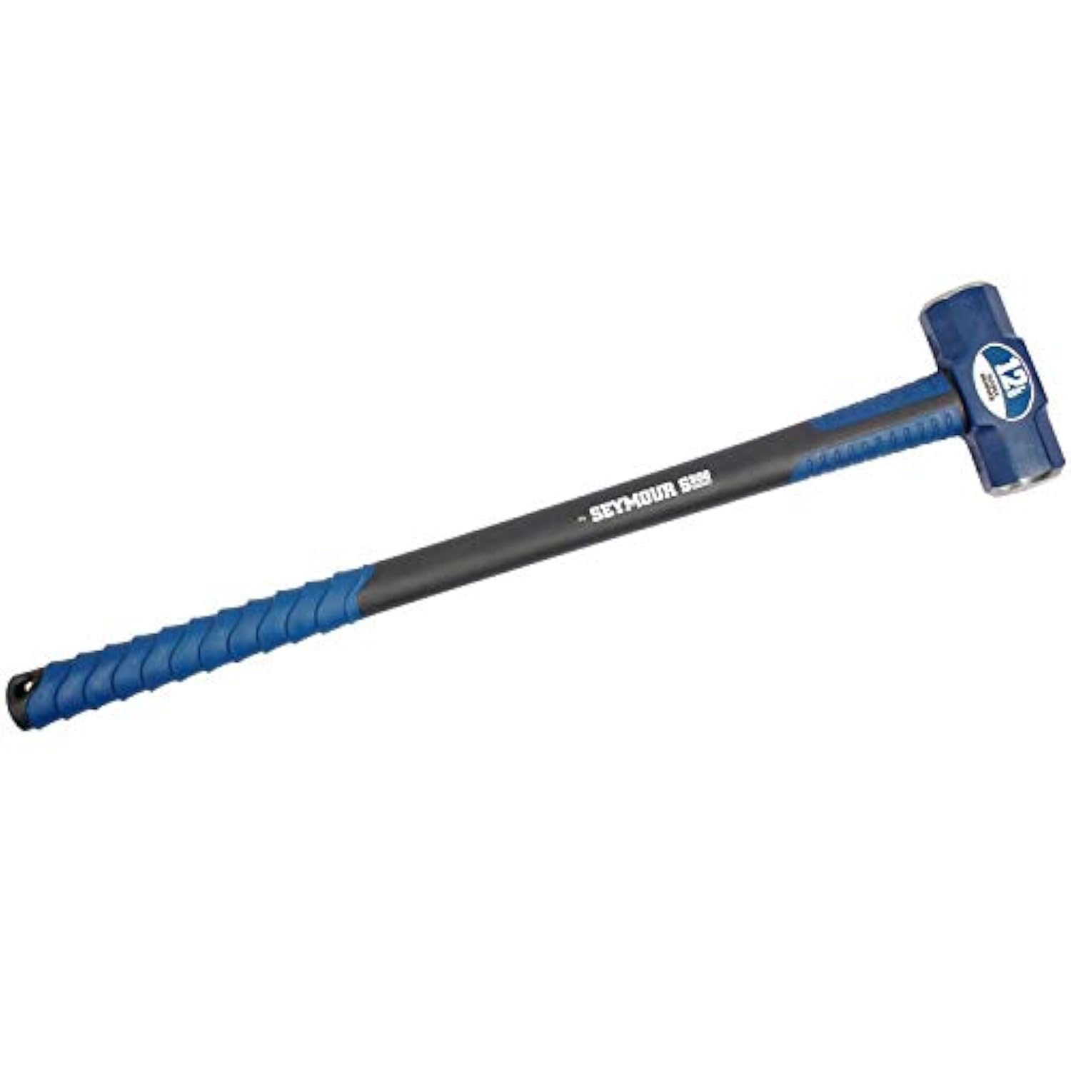 Seymour 41833 12 lb Sledge Hammer with Spiral Anti-Slip Grip & Overstrike Protection - 36