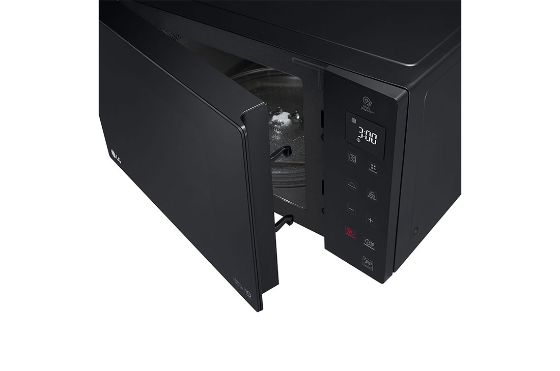 LG 25L Black Solo Microwave Oven - Compact Countertop Microwave for Small Kitchens, Dorms & Offices | Fast Heating & Defrosting