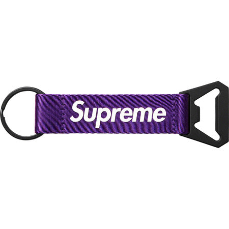 Supreme Bottle Opener Keychain with Webbing - Purple | Durable Multi-Tool for Beer, Soda & Camping Gear | Perfect for Outdoor Adventures, Parties & Everyday Carry