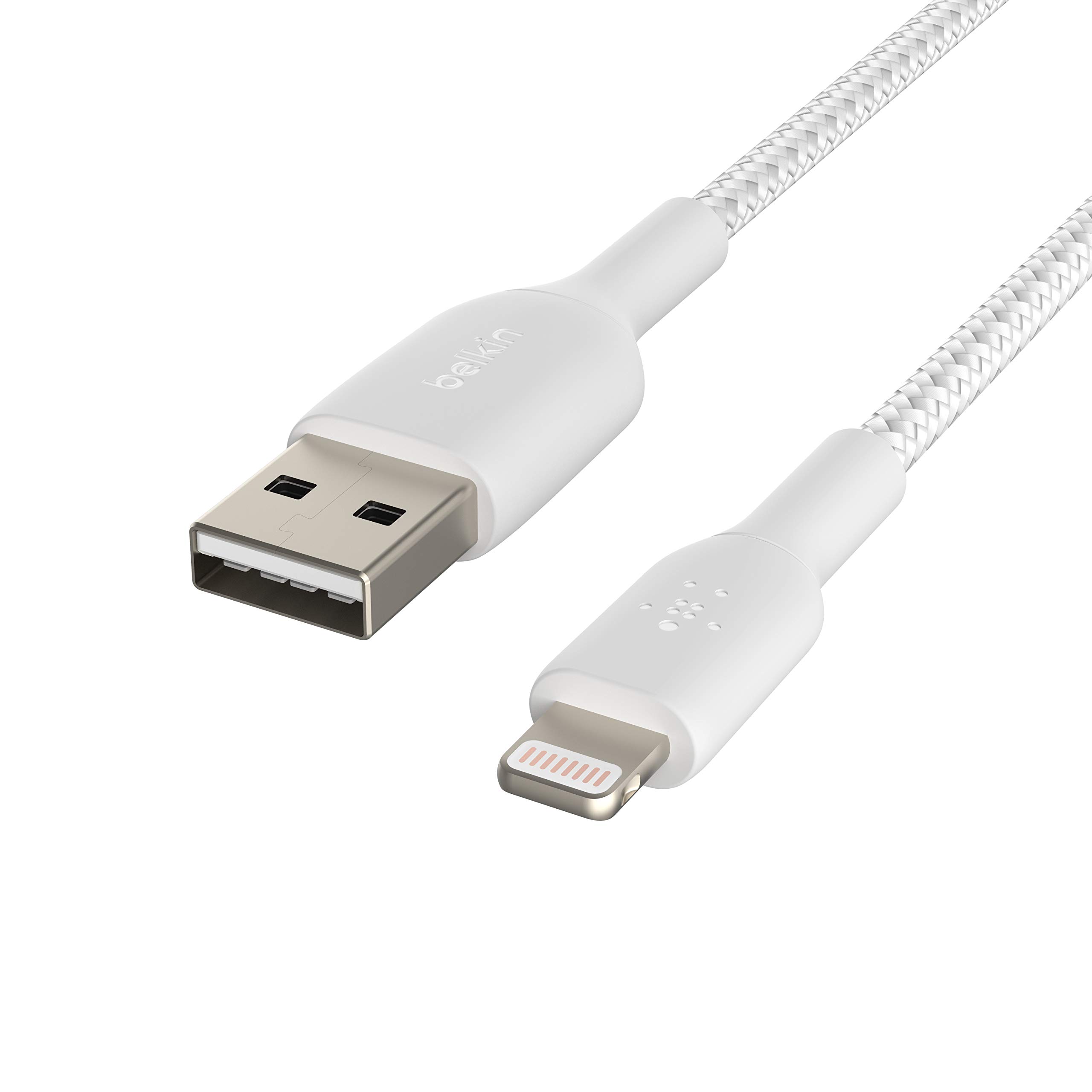 Belkin CAA002BT3MWH 3M White Lightning Cable - Fast Charging & Sync for iPhone, iPad - Perfect for Home, Office & Travel