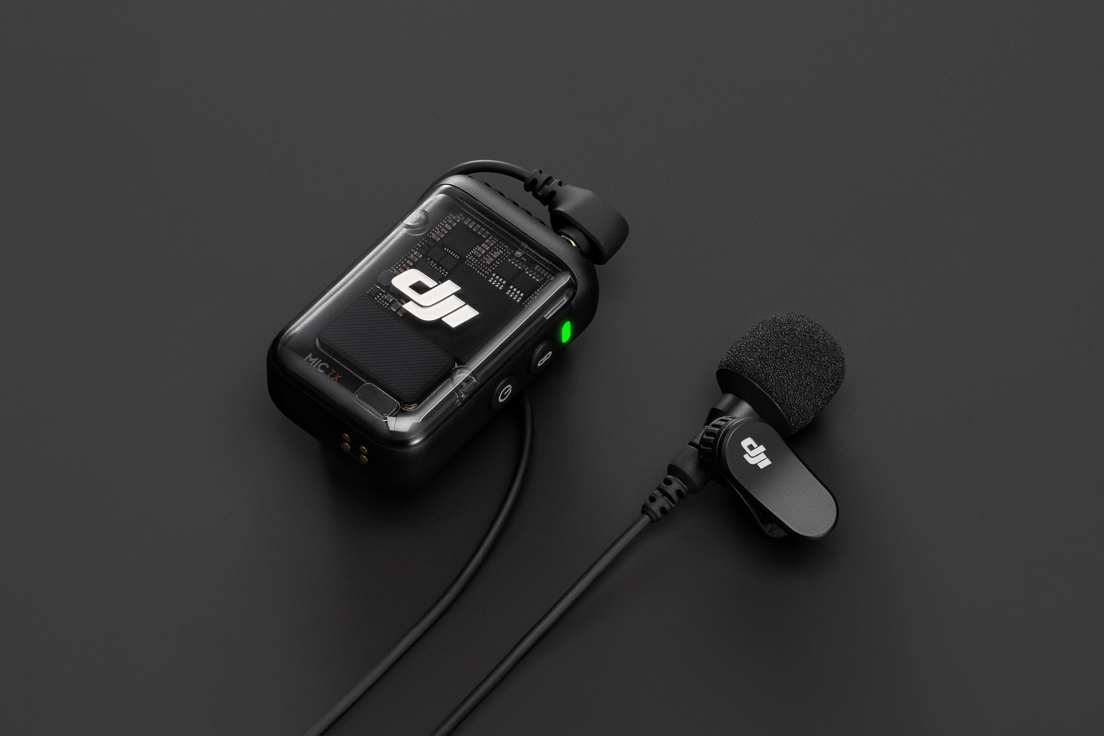 DJI Lavalier Microphone - Wireless Clip-On Mic for iPhone, Android, DSLR - Noise Canceling Lapel Mic for Vlogging, Interviews, YouTube Videos, Live Streaming & Podcasting