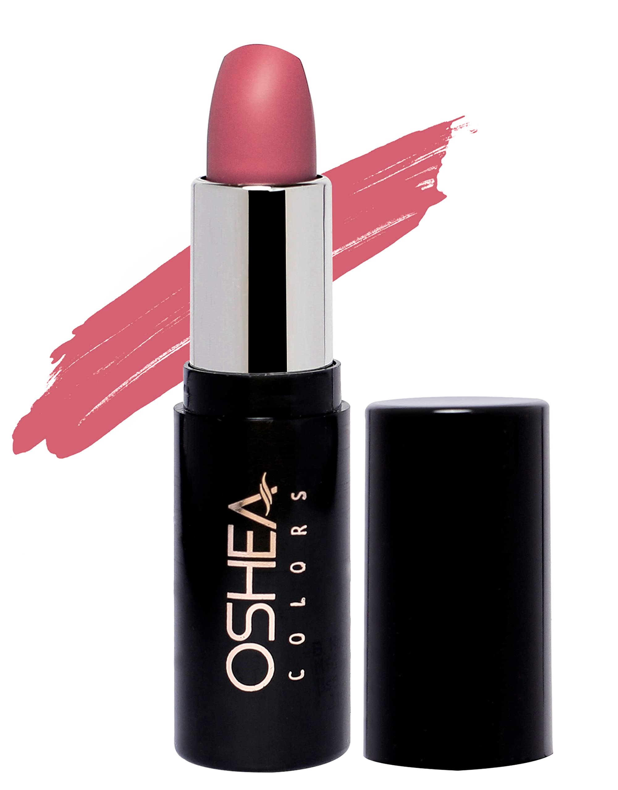 Oshea Colors Creamy Matte Lipstick - Long Lasting, Non-Drying Formula with Castor Oil & Shea Butter | Paraben Free | Nude Natural 05 (4.2g) | Perfect for Everyday Wear, Date Night & Special Occasions