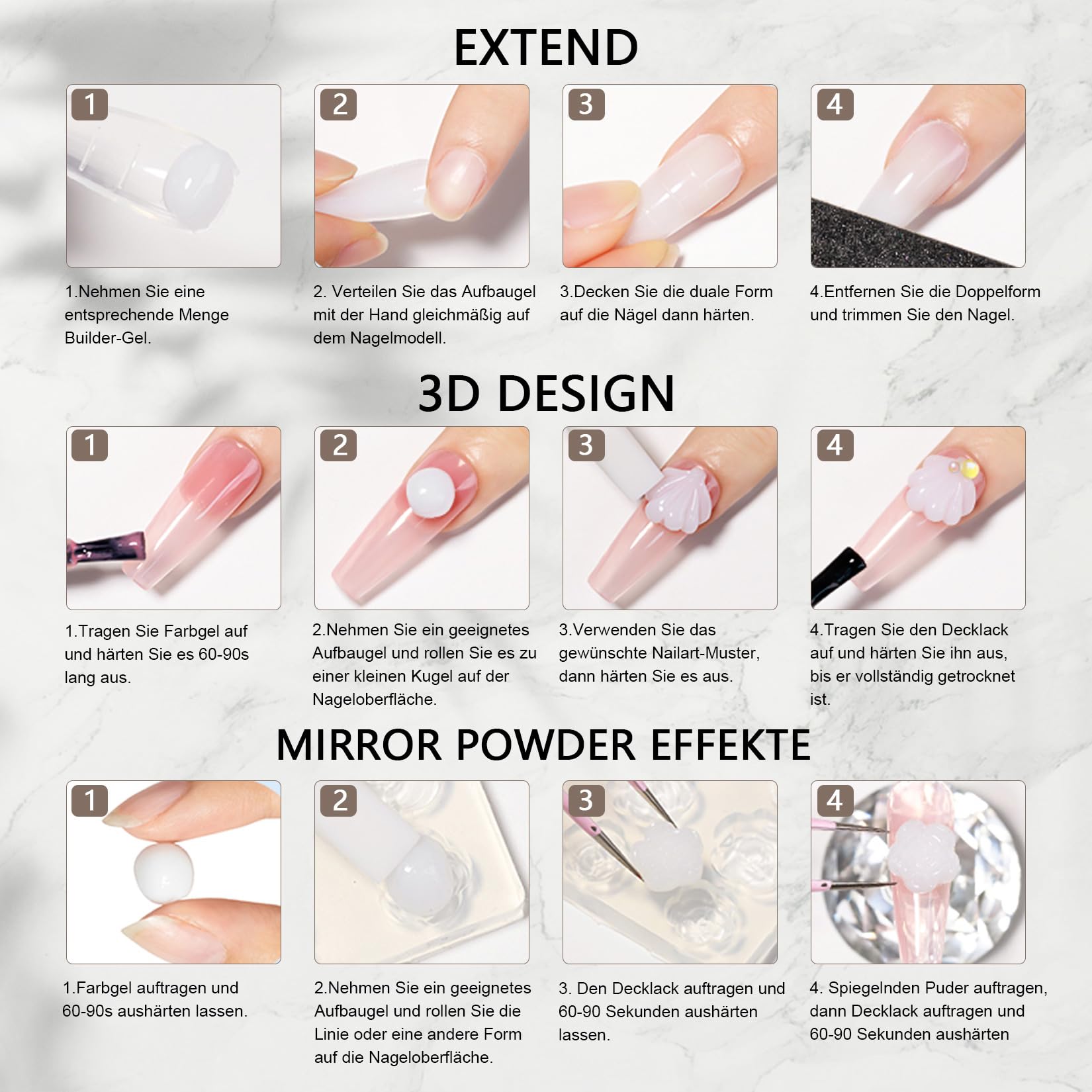 WAKANIYA 3D Sculpting Gel - Professional Nail Builder Gel for Hard Carving, Nail Art Extension | Salon & Home DIY Manicure | Perfect for Acrylic Nails, French Tips & 3D Nail Designs