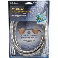 Premium Chrome-Plated Shower Hose with Bungee Design - Flexible, Durable & Leak-Proof Bathroom Upgrade for RVs, Apartments & Home Renovations