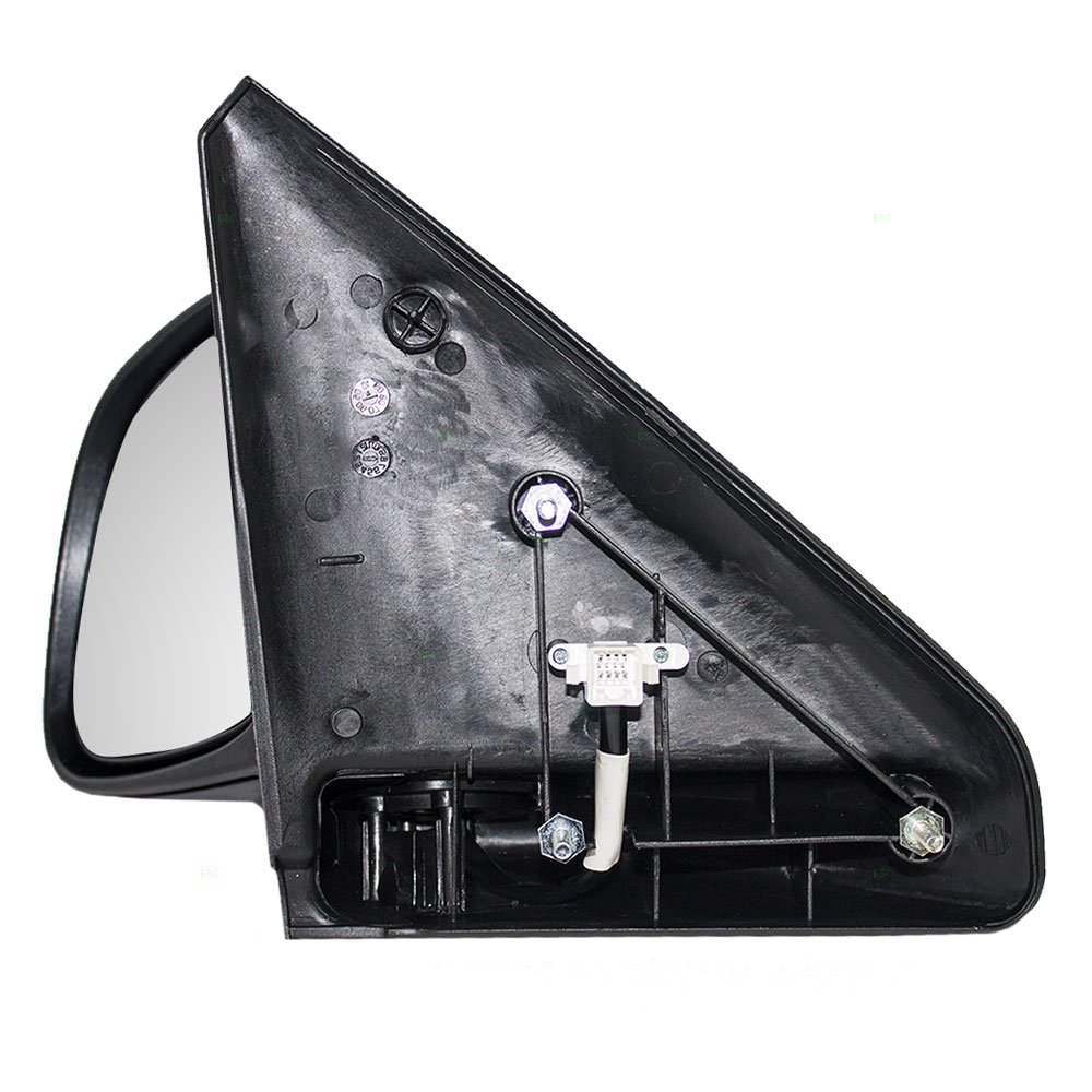 Brock Replacement Driver Side Power Mirror 6x9 Textured Black with Heat for 2002-2008 Chevy Silverado 1500 & 2003-2009 2500/3500 Models - Perfect for Off-Roading and Winter Driving (Part# 55077925AD)