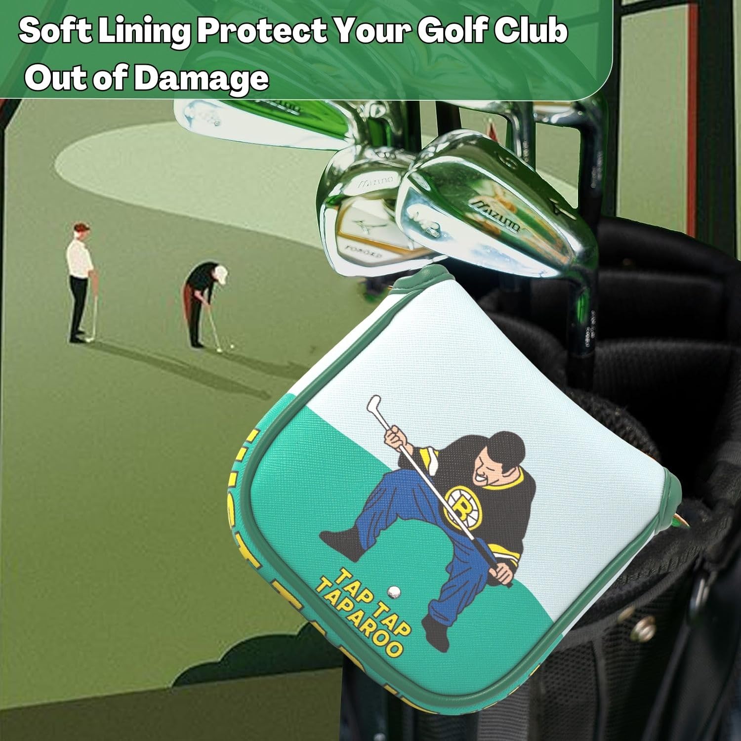 Funny Golf Putter Headcover - Unique Golf Gift for Men & Women | Durable Golf Club Cover Accessories | Perfect for Courses, Driving Ranges & Gag Gifts