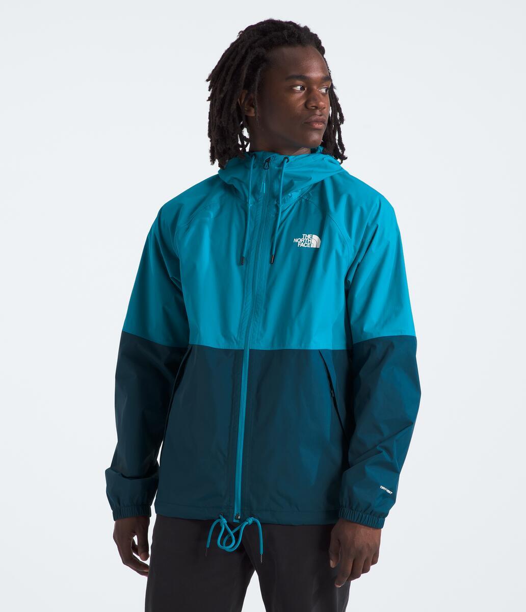 Antora Men's Rain Hoodie - Waterproof Windbreaker Jacket for Outdoor Hiking & Commuting | NF0A7QF3