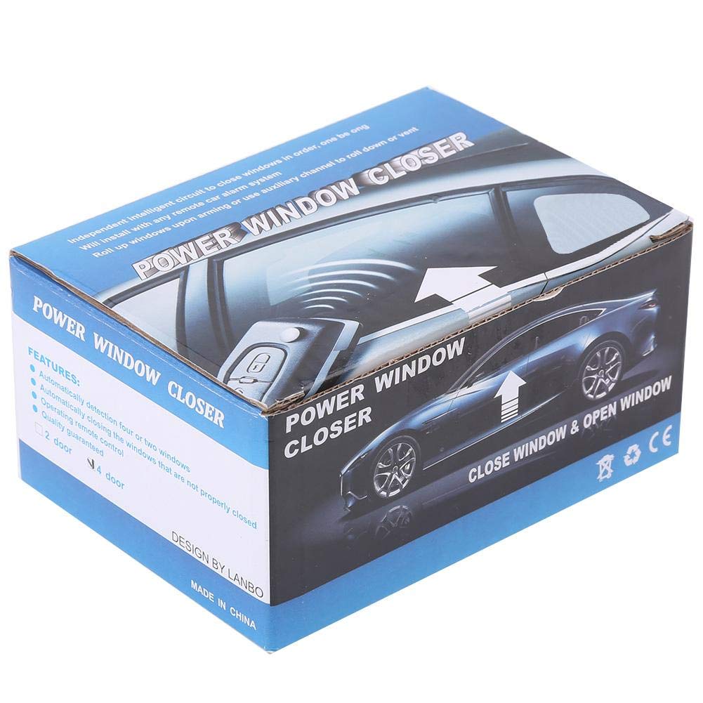12V Universal Auto Power Window Roll Up Closer Module for 4 Door Cars - Automatic Window Closer for Vehicles, Easy Installation & Safety Upgrade (Ideal for Parking, Security & Child Safety)