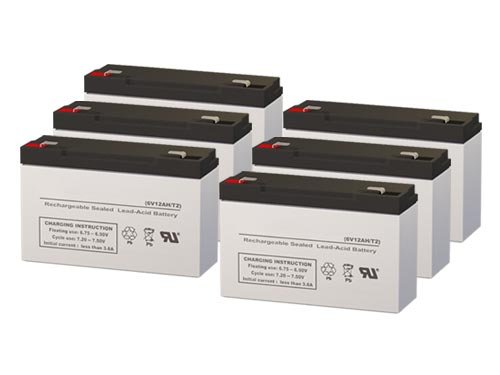 Liebert UPStationD UD1400VA UPS Replacement Batteries - Set of 6 | Compatible Battery Pack for Uninterruptible Power Supply | Perfect for Home Office, Server Rooms & Emergency Backup Power