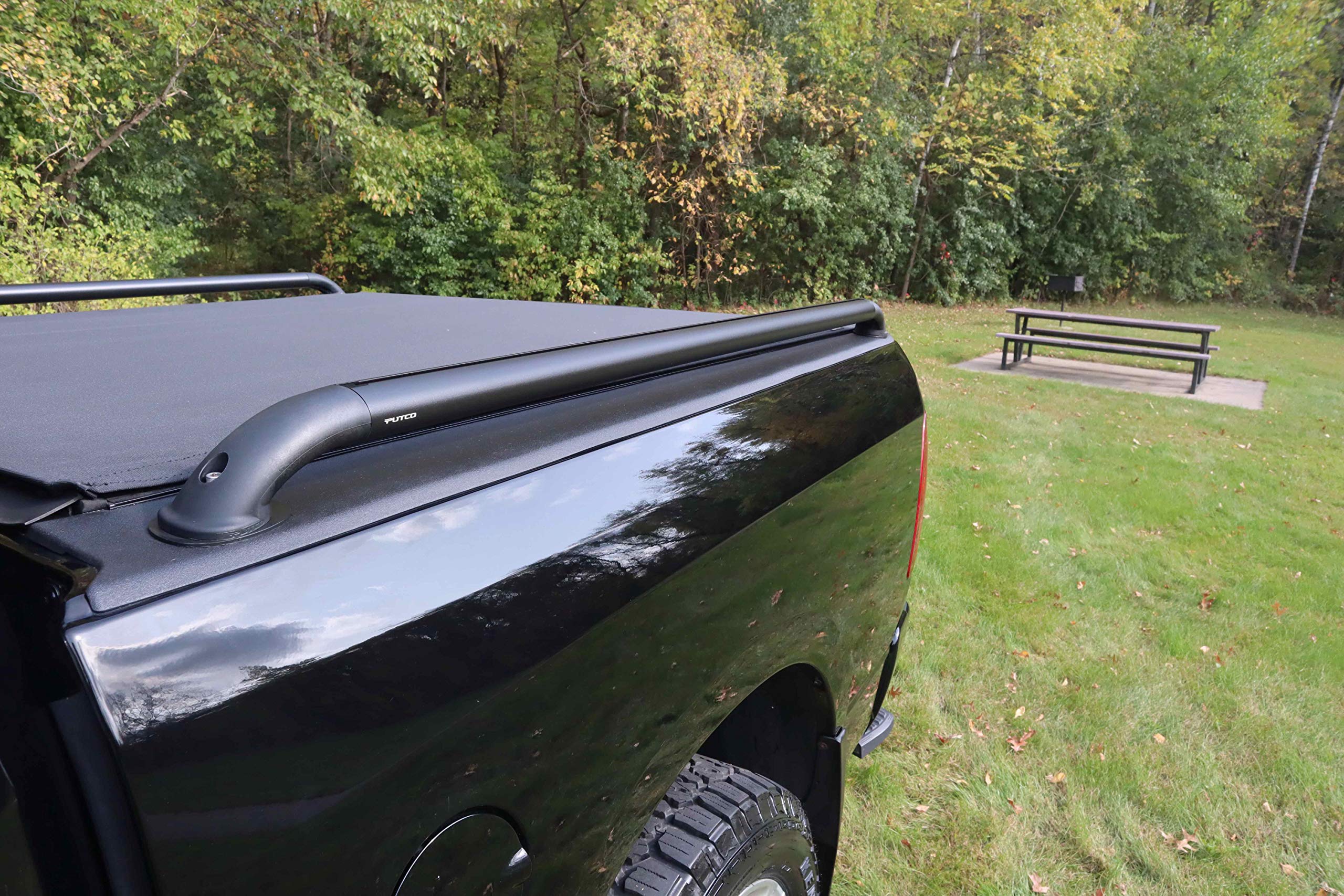 Putco T-Slot Black Locker Side Bed Rails for Toyota Tundra 2007-2021 (6'7