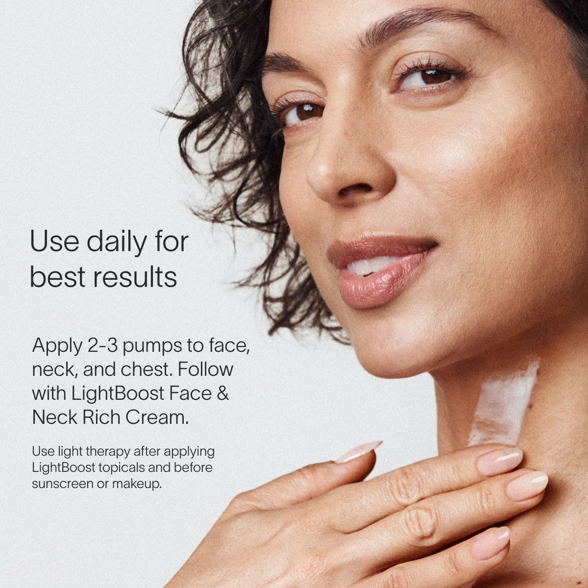 LightBoost Anti-Aging Face & Neck Serum with Hyaluronic Acid - Brightening & Hydrating Skincare for Day & Night Use