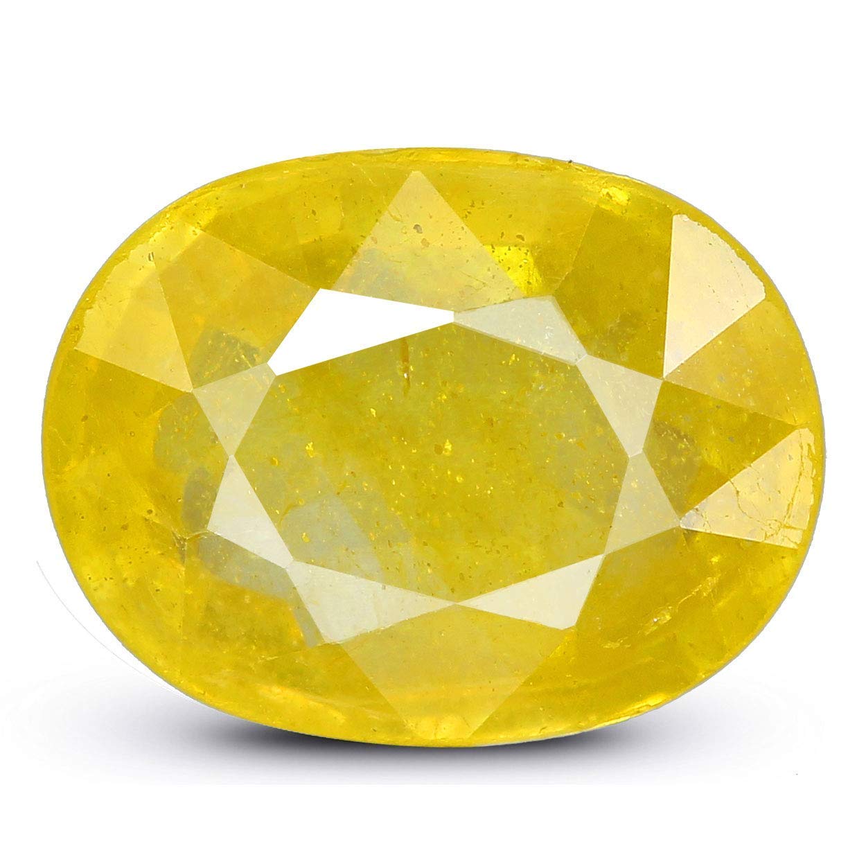5.25 Carat Natural Yellow Sapphire Pukhraj Stone - Ceylon Mined for Jewelry Making