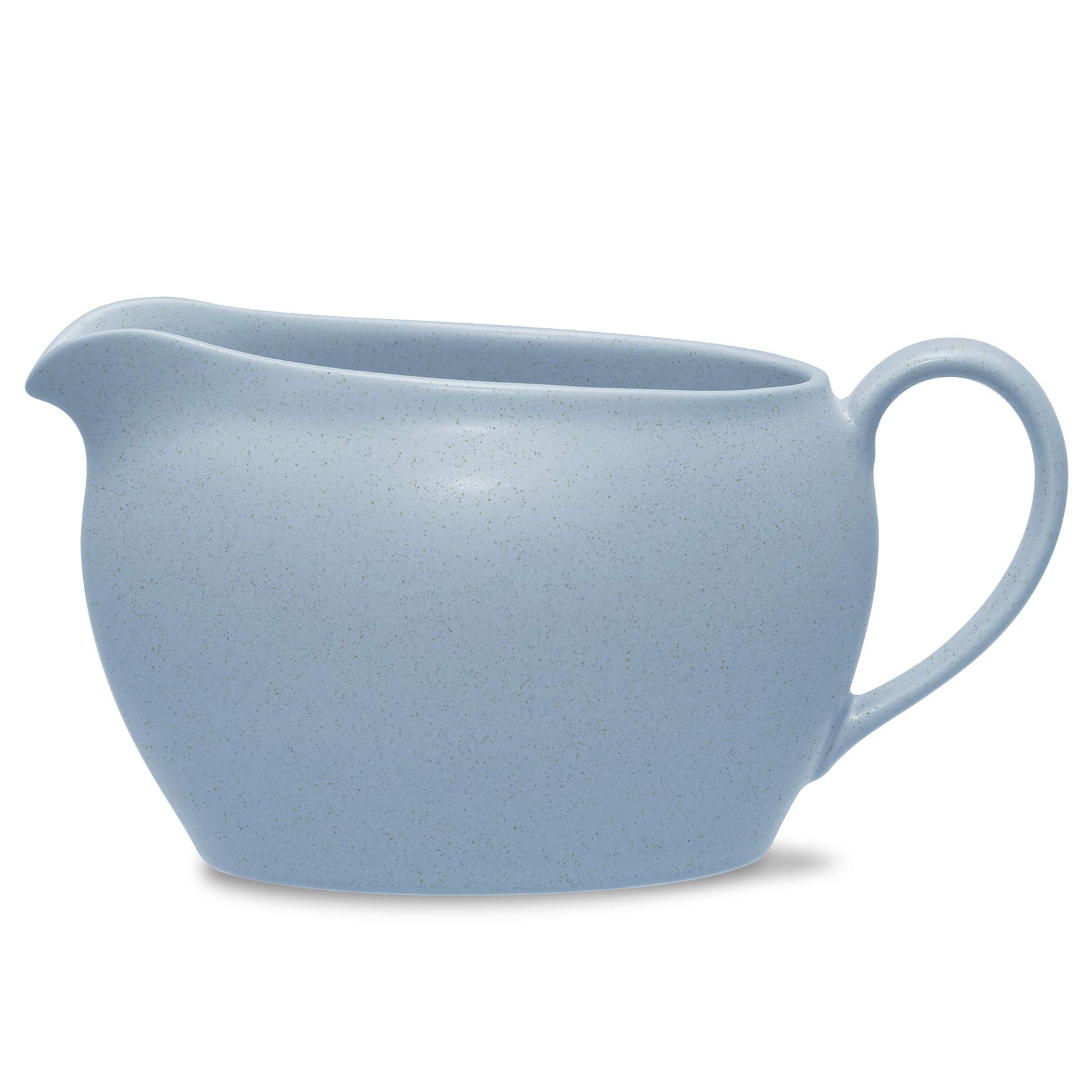 Noritake Colorwave Ice Gravy Boat - 20 oz Blue/Ice Ceramic Serving Dish for Thanksgiving, Christmas & Holiday Dinners