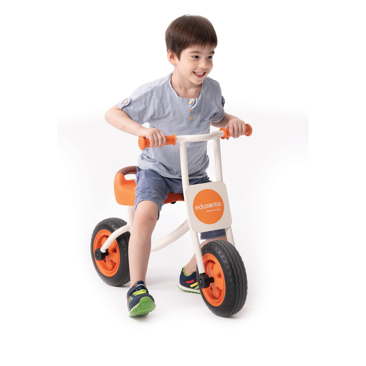 Weplay EDUSANTE ES Walking Bike - Balance Training Bike for Kids Ages 2-5 | Wooden Toddler Push Bike for Early Learning & Motor Skills Development | Perfect for Indoor Playrooms, Backyards & Preschool Activities