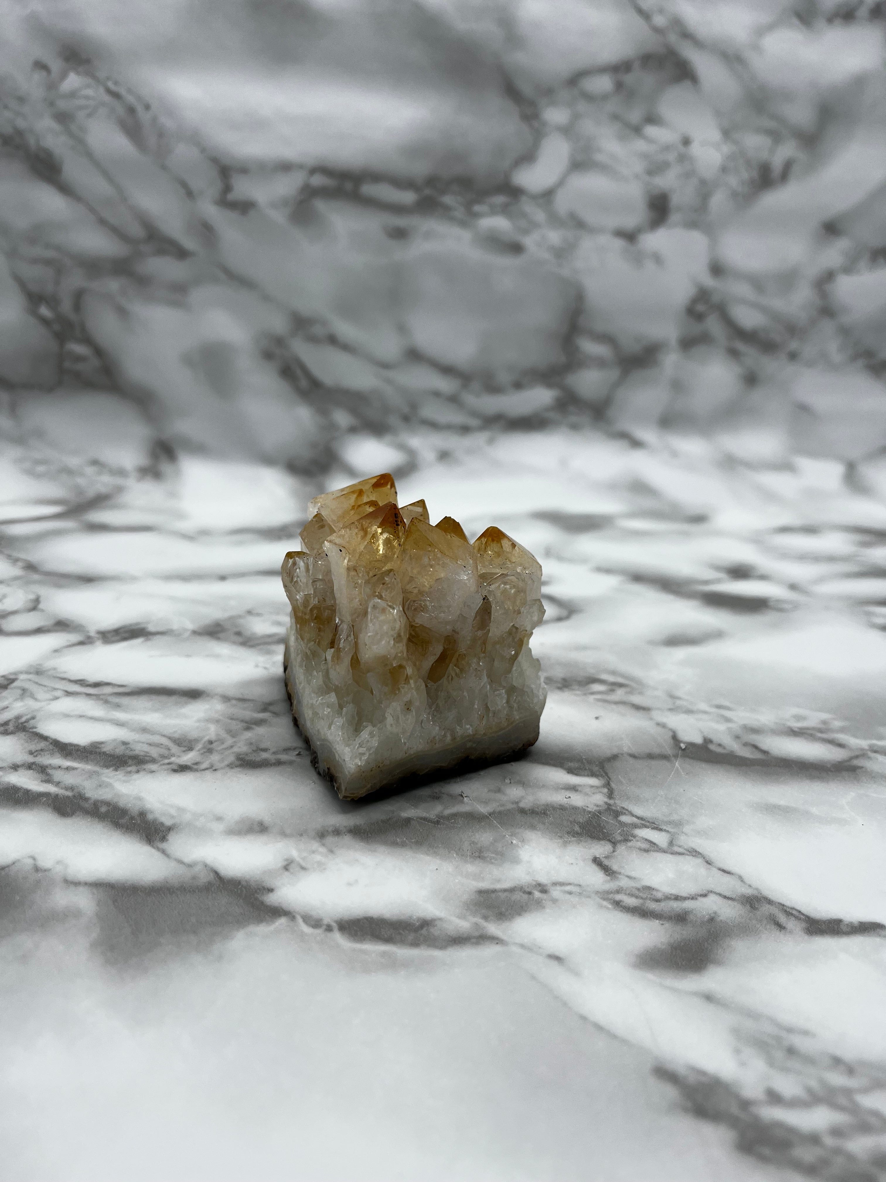 Natural Citrine Crystal Cluster - Healing Stone for Home Decor, Meditation & Energy Cleansing | Perfect for Spiritual Gifts, Yoga Spaces & Feng Shui