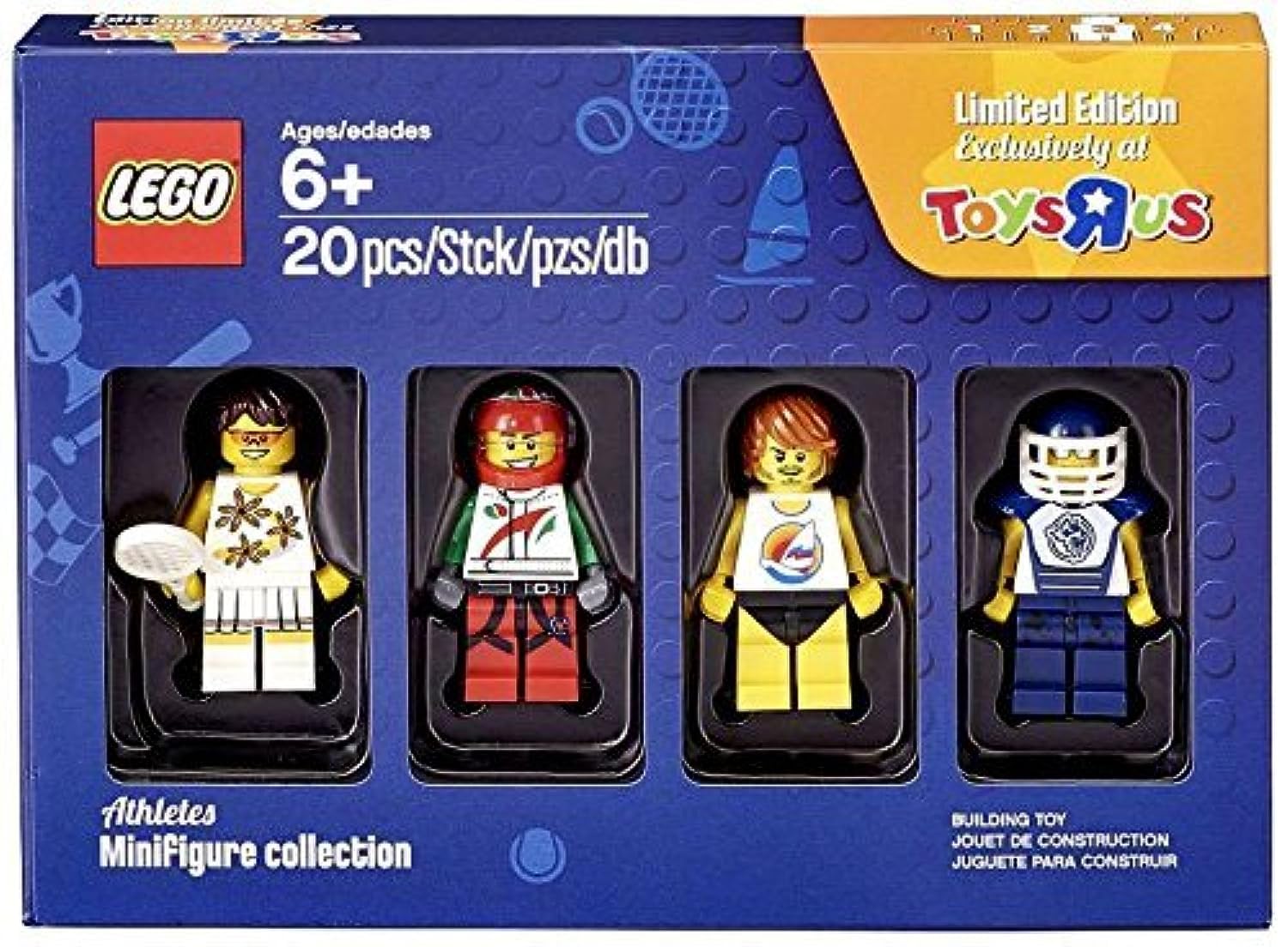 LEGO Bricktober Athletes Minifigure Set - Tennis Player, Race Car Driver, Surfer & Hockey Player (5004573) | Collectible Building Toys for Sports Fans & LEGO Enthusiasts | Perfect for Display, Gifts & Playtime
