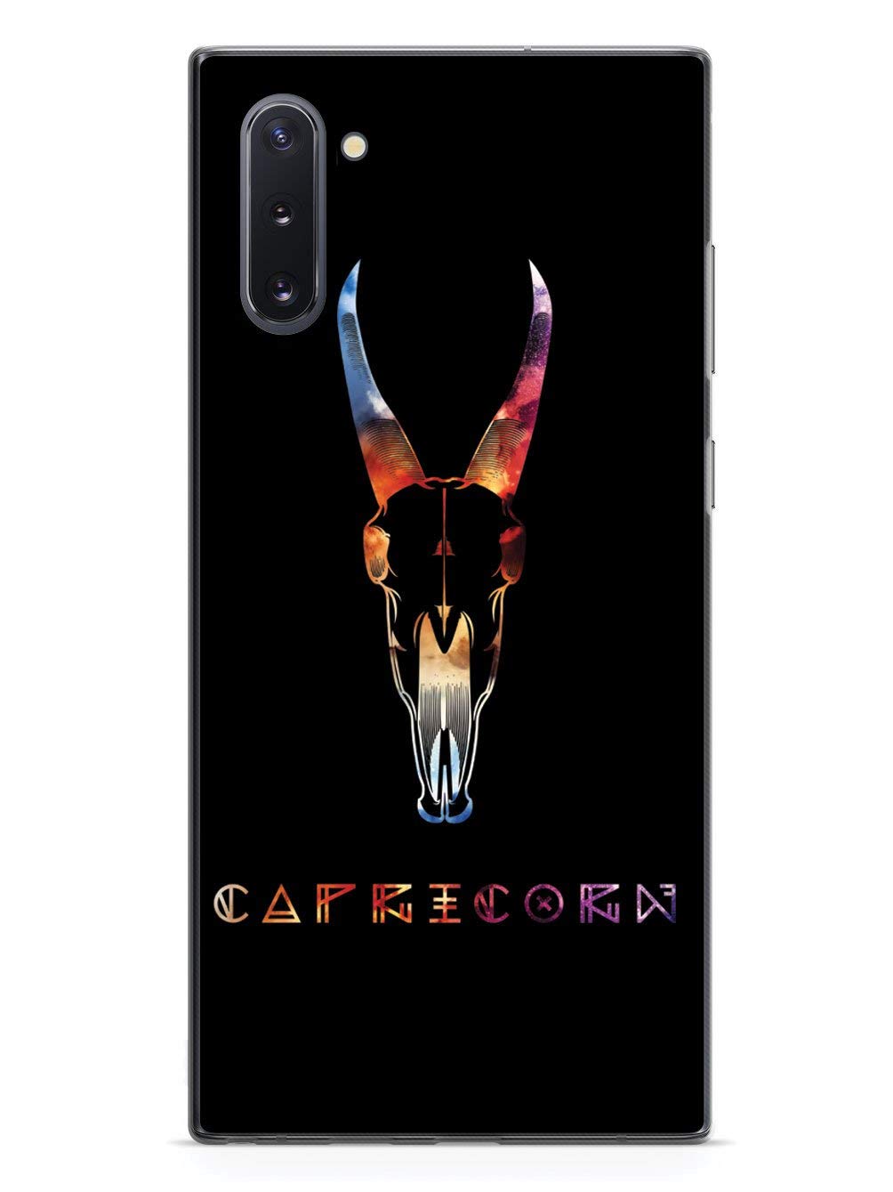 Inspired Cases - Protective Phone Case for Samsung Galaxy Note 10 - 3D Textured Design - Cosmic Zodiac Capricorn - Shockproof & Slim Fit - Perfect for Daily Use, Work & Travel