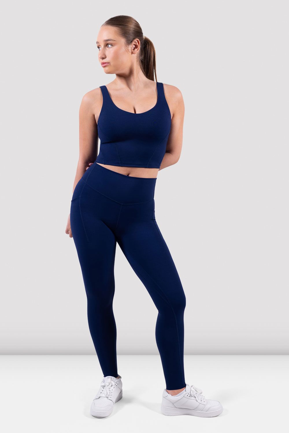 Apex BLOCH Sculpt Tank Crop Top - Women's Workout Shirt for Yoga, Gym & Running - Breathable & Stretchy Fitness Apparel