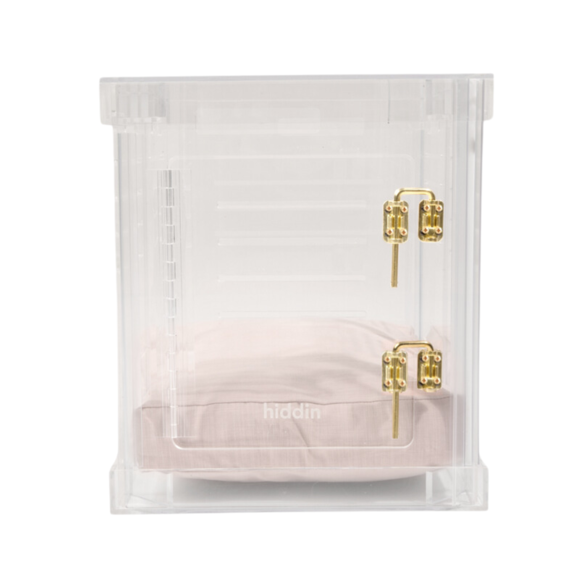 Clear Plastic Dog Crate with Removable Gate - Portable Pet Carrier for Small to Medium Dogs - Perfect for Travel, Training & Home Use