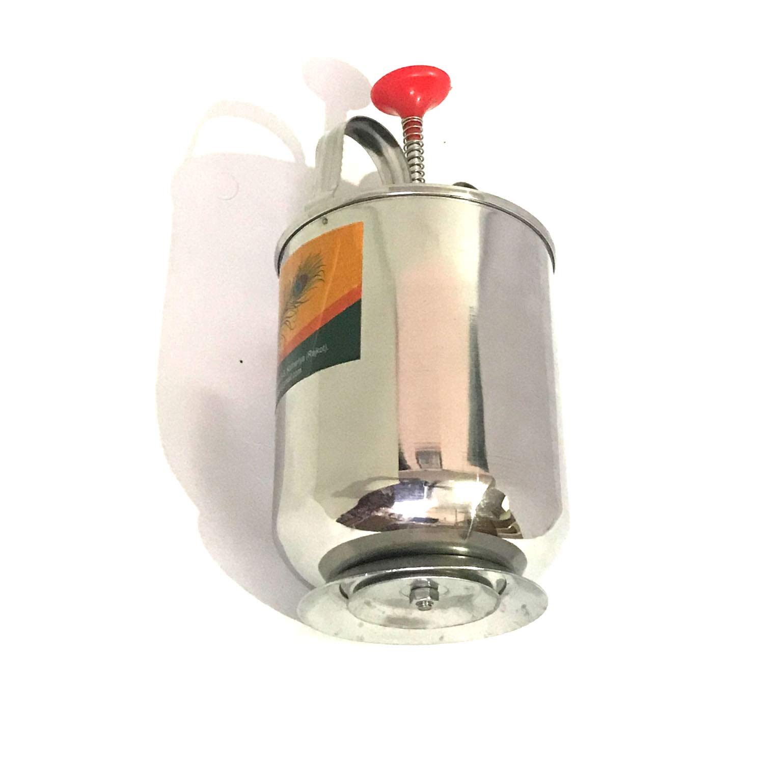 DBY Medu Vada Maker - Stainless Steel Vada Dispenser - Silver Modern Kitchen Tool for Perfectly Shaped & Crispy Indian Snacks - Ideal for Home Cooking, Party Food Prep & Restaurant Use