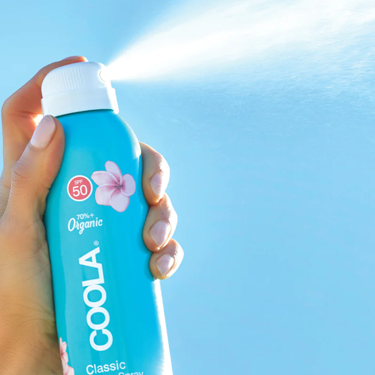 Organic SPF 50 Sunscreen Spray - Classic Body Sun Protection for Face & Skin | Water-Resistant, Reef-Safe, Broad Spectrum UVA/UVB Defense for Beach, Pool & Outdoor Activities