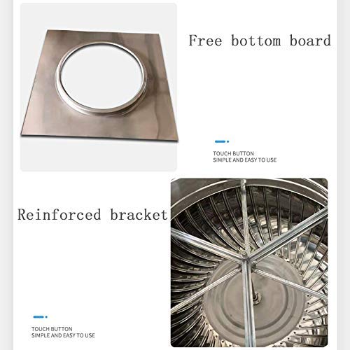 Stainless Steel Revolving Chimney Cowl - 110mm Rotating Spinner Anti-Downdraught Vent for Chimneys & Exhaust Vents | Durable with Fixed Feet | Perfect for Home Roof Ventilation & Outdoor Fireplace Protection
