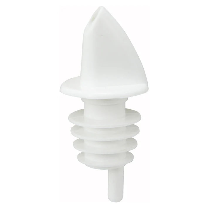 Winco Free Flow Pourer - White (12 Pack) - Perfect for Bars, Restaurants, and Home Cocktail Making