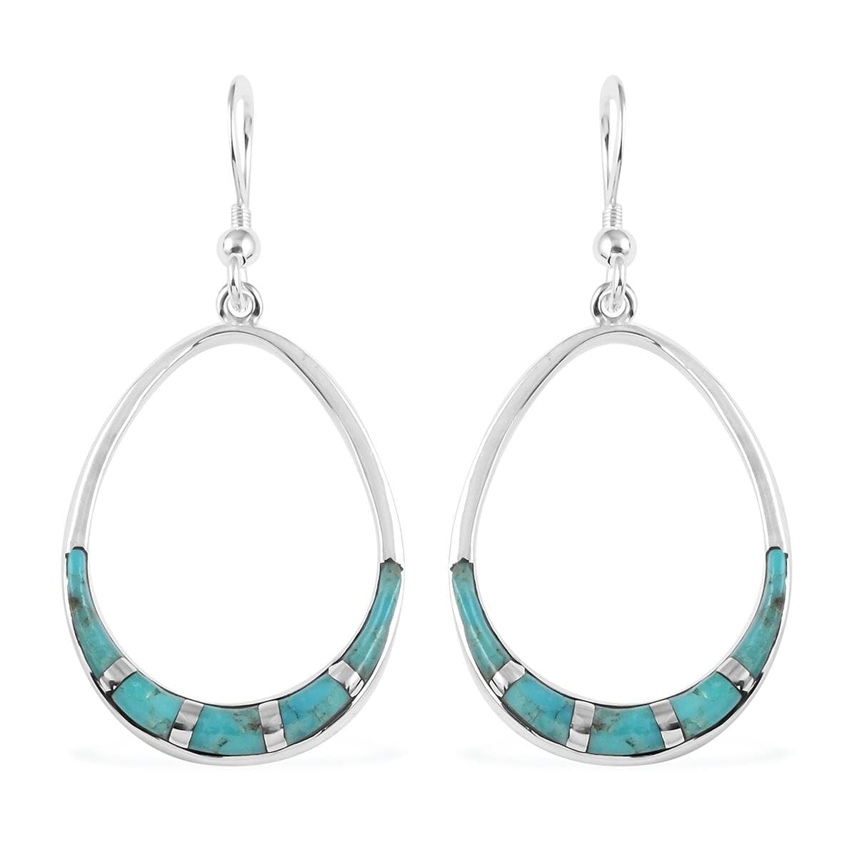 Santa Fe Style 925 Sterling Silver Turquoise Dangle Earrings for Women | Boho Western Jewelry | Birthday Gift for Her | Perfect for Festivals, Parties & Everyday Wear