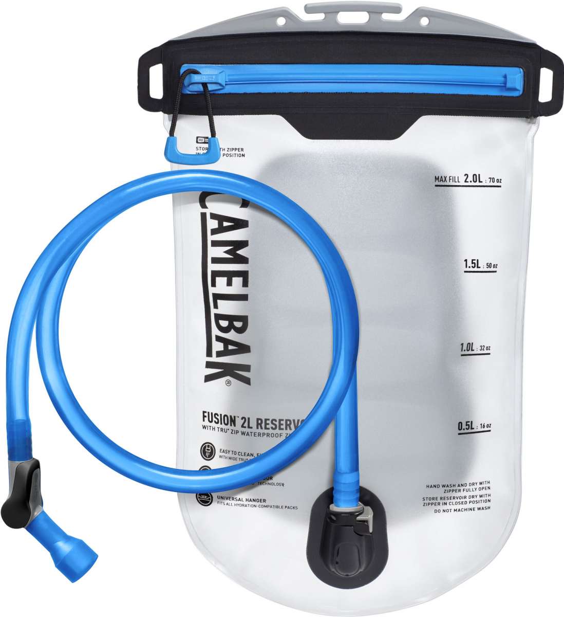 CamelBak Fusion 2L 70oz Water Reservoir Hydration Bladder - Lightweight BPA-Free for Hiking, Cycling, Running & Outdoor Adventures (2024 Model)